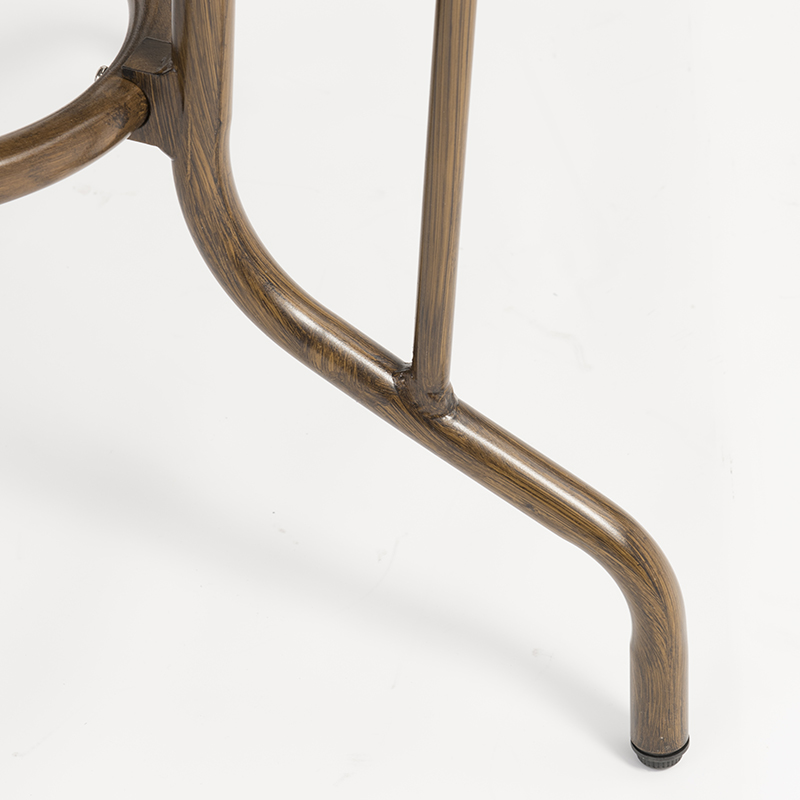 Rattan møbelsæt i aluminium med rotting med imiteret bambuskorn og hærdet glas